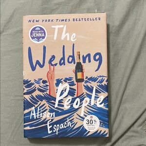 The Wedding People by Alison Espach - Blue and Cream Book